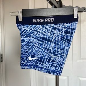 Nike Pro Blue Shorts Small